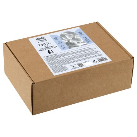 Гипс ТРИ СОВЫ для творчества, художественных и скульптурных работ, белый, 1кг, Г-16, коробка Гипс ТРИ СОВЫ для творчества, художественных и скульптурных работ, белый, 1кг, Г-16, коробка