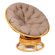 Кресло-качалка Папасан/Papasan (W 23/01 B) /с подушкой/ 115х78х104см, медовый, экошерсть коричневый, 1811-5