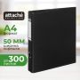 Папка на 4-х кольцах Bantex 50 мм черная до 300 листов