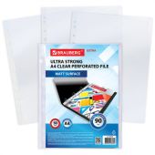 Папки-файлы перфорированные А4 BRAUBERG "EXTRA 900", КОМПЛЕКТ 50 шт., матовые, ПЛОТНЫЕ, 90 мкм, 229669 Папки-файлы перфорированные А4 BRAUBERG "EXTRA 900", КОМПЛЕКТ 50 шт., матовые, ПЛОТНЫЕ, 90 мкм, 229669