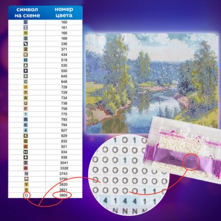 Картина стразами (алмазная мозаика), 30х40 см, ОСТРОВ СОКРОВИЩ "Проточная река", без подрамника, 663851