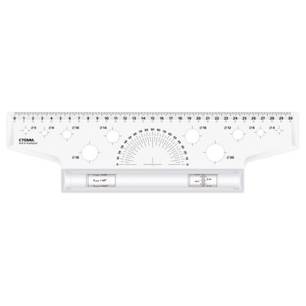 Рейсшина 30см СТАММ, металлический ролик, картонная коробка Рейсшина 30см СТАММ, металлический ролик, картонная коробка