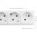 Сетевой фильтр Power Cube 5м, 6р белый 16А/3,5кВт (3x1,5)(SPG6-А2)