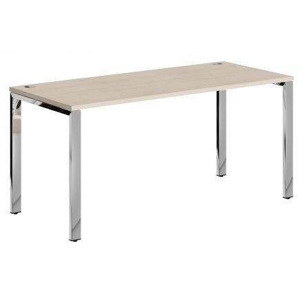 Стол прямой XGST 167.1 Бук Тиара/Нержавеющая сталь 1600х700х750 XTEN GLOSS