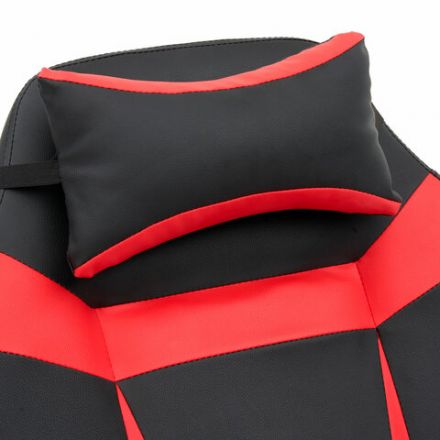 Кресло компьютерное CROMEX (КРОМЕКС) "Start GM-105", две подушки, экокожа, черное/красное, 532957 Кресло компьютерное CROMEX (КРОМЕКС) "Start GM-105", две подушки, экокожа, черное/красное, 532957