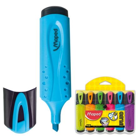 Набор текстовыделителей MAPED (Франция) 6 шт., АССОРТИ, "Fluo Pep's Classic", линия 1-5 мм, 742557 Набор текстовыделителей MAPED (Франция) 6 шт., АССОРТИ, "Fluo Pep's Classic", линия 1-5 мм, 742557