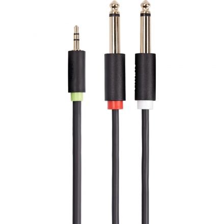 Адаптер переходник 3.5 Jack (M) - 2x 6.3 Jack (M)Telecom /TAV6168-1.5M