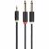 Адаптер переходник 3.5 Jack (M) - 2x 6.3 Jack (M)Telecom /TAV6168-1.5M