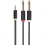 Адаптер переходник 3.5 Jack (M) - 2x 6.3 Jack (M)Telecom /TAV6168-1.5M