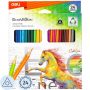 Карандаши цветные 24цв 3-гран Deli Enovation, пластик, EC113-24
