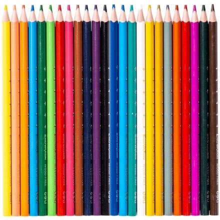 Карандаши цветные 24цв 3-гран Deli Enovation, пластик, EC113-24 Карандаши цветные 24цв 3-гран Deli Enovation, пластик, EC113-24