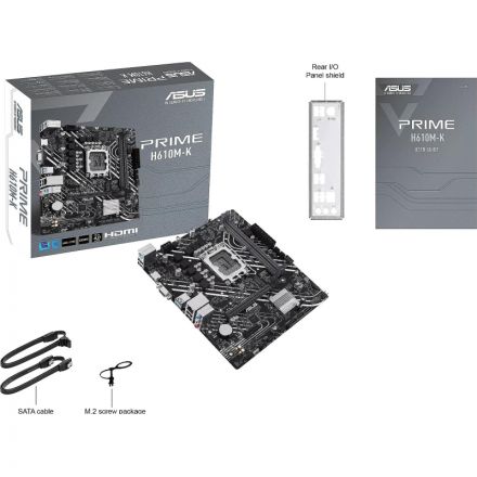 Материнская плата Asus PRIME H610M-K s1700 Intel H610 2xDDR5 mATX Материнская плата Asus PRIME H610M-K s1700 Intel H610 2xDDR5 mATX