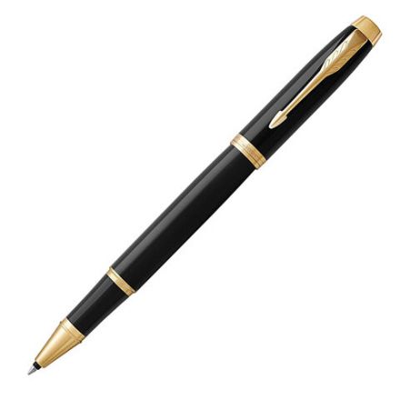 Ручка-роллер PARKER "IM Core Black Lacquer GT", черный глянцевый лак, позолота, черная, 1931659 Ручка-роллер PARKER "IM Core Black Lacquer GT", черный глянцевый лак, позолота, черная, 1931659