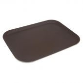 Поднос прорезин.прямоуг.14''х18''(455х355) корич., кт06