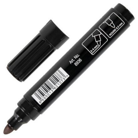 Маркер перманентный универсальный ЧЕРНЫЙ CENTROPEN "Maxi Marker", 2-4 мм, 8936, 5 8936 0112 Маркер перманентный универсальный ЧЕРНЫЙ CENTROPEN "Maxi Marker", 2-4 мм, 8936, 5 8936 0112