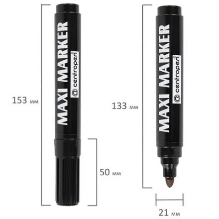 Маркер перманентный универсальный ЧЕРНЫЙ CENTROPEN "Maxi Marker", 2-4 мм, 8936, 5 8936 0112 Маркер перманентный универсальный ЧЕРНЫЙ CENTROPEN "Maxi Marker", 2-4 мм, 8936, 5 8936 0112