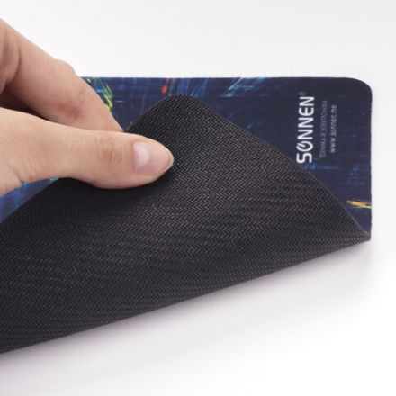 Коврик для мыши SONNEN "SINGULARITY", резина + ткань, 220х180х3 мм, 513293 Коврик для мыши SONNEN "SINGULARITY", резина + ткань, 220х180х3 мм, 513293