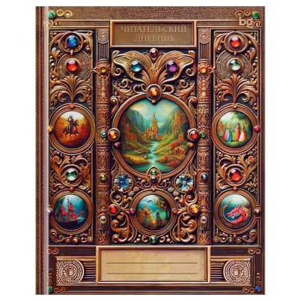 Читательский дневник BG А5 40л. 7БЦ "Домашняя библиотека", глянцевая ламинация