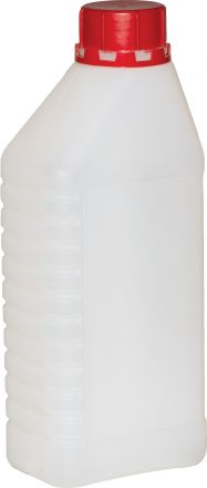 Бутыль-канистра 1л натуральная с пробкой (прямоугольная)