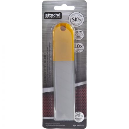 Лезвие для ножей запасное Attache Selection 25мм сегм.,SK5, 10шт/уп Лезвие для ножей запасное Attache Selection 25мм сегм.,SK5, 10шт/уп