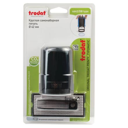 Печать самонаборная 1,5 круга, оттиск D=42 синий, TRODAT 4642 R1,5, крышка, КАССА В КОМПЛЕКТЕ, европодвес, 167183 Печать самонаборная 1,5 круга, оттиск D=42 синий, TRODAT 4642 R1,5, крышка, КАССА В КОМПЛЕКТЕ, европодвес, 167183