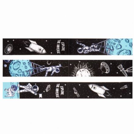 Закладки для книг с магнитом DEEP SPACE, набор 6 шт., блестки, 25x196 мм, ЮНЛАНДИЯ, 113445 Закладки для книг с магнитом DEEP SPACE, набор 6 шт., блестки, 25x196 мм, ЮНЛАНДИЯ, 113445
