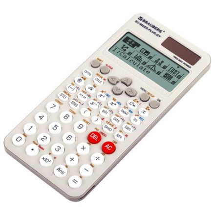 Калькулятор инженерный BRAUBERG SC-991ES-PLUS-GY (164х80 мм), 552 функции, 10+2 разряда, СЕРЫЙ, 272652