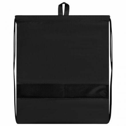 Мешок для обуви BRAUBERG БОЛЬШОЙ, с ручкой, карман на молнии, сетка, 49х41 см, "Total Black", 273453 Мешок для обуви BRAUBERG БОЛЬШОЙ, с ручкой, карман на молнии, сетка, 49х41 см, "Total Black", 273453