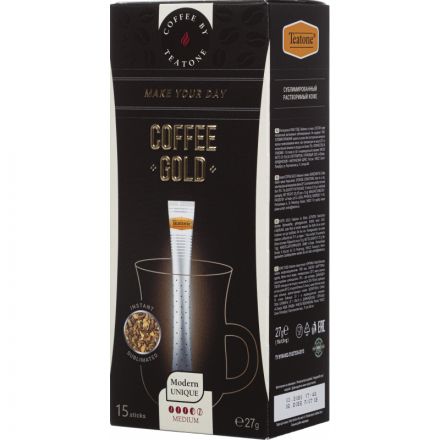 Кофе Teatone Gold в стиках, 15штx1,8г