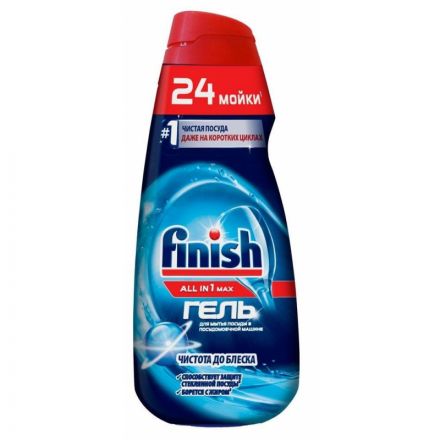 Гель для ПММ FINISH  All in 1 Max Чистота до блеска - 600 мл