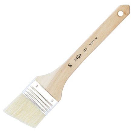 Кисть-флейц скошенная художественная Гамма, щетина, №50 Кисть-флейц скошенная художественная Гамма, щетина, №50