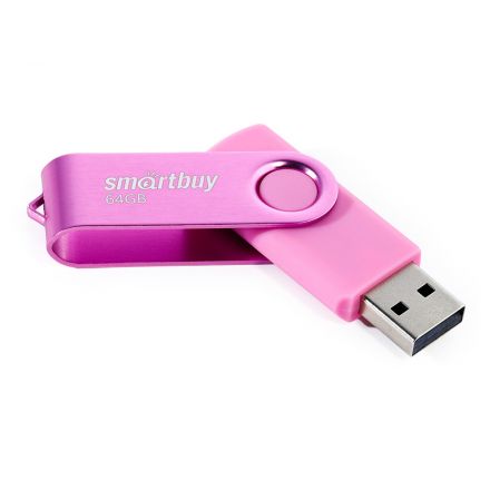 Память Smart Buy "Twist" 64GB, USB 2.0 Flash Drive, пурпурный Память Smart Buy "Twist" 64GB, USB 2.0 Flash Drive, пурпурный