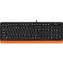 Клавиатура A4Tech Fstyler FK10 черный/оранжевый USB