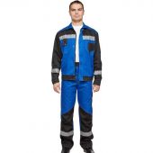 Костюм рабочий летний муж  л21-КБР вас/черн (52-54)158-164 (серия Л)