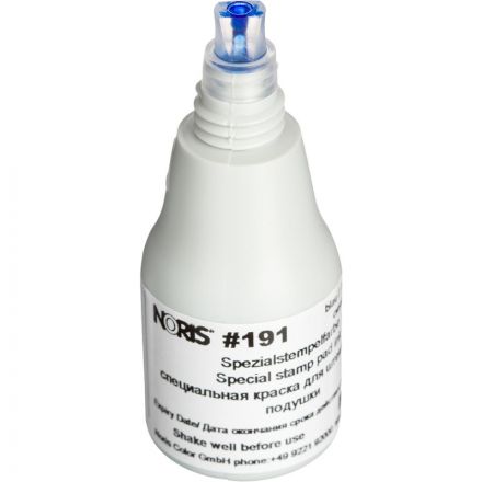 Краска штемпельная Noris 191А синяя на водной основе с содержанием спирта 25 г
