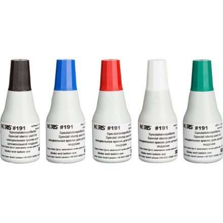 Краска штемпельная Noris 191А синяя на водной основе с содержанием спирта 25 г