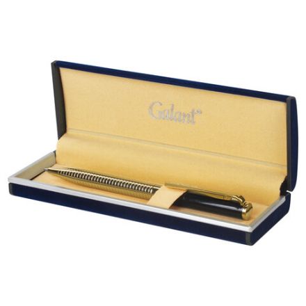 Ручка подарочная шариковая GALANT "Black Melbourne", корпус золотистый с черным, золотистые детали, пишущий узел 0,7 мм, синяя, 141356 Ручка подарочная шариковая GALANT "Black Melbourne", корпус золотистый с черным, золотистые детали, пишущий узел 0,7 мм, синяя, 141356