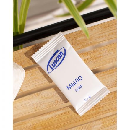 Мыло туалетное Luscan, флоупак 13гр, 500 шт Мыло туалетное Luscan, флоупак 13гр, 500 шт