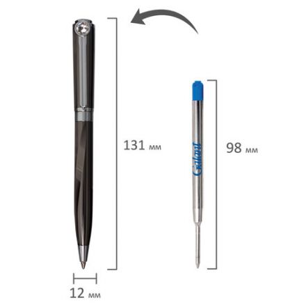 Ручка подарочная шариковая GALANT "VITRUM", корпус металл, детали серебристые, узел 0,7 мм, синяя, 143504 Ручка подарочная шариковая GALANT "VITRUM", корпус металл, детали серебристые, узел 0,7 мм, синяя, 143504