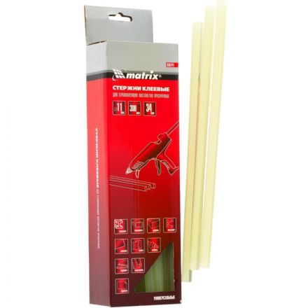 Стержень клеевой Matrix 11x300 мм, прозрачный, 34 шт. (930741)