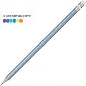 Карандаш чернографитный Attache Silk НВ заточенный с ластиком