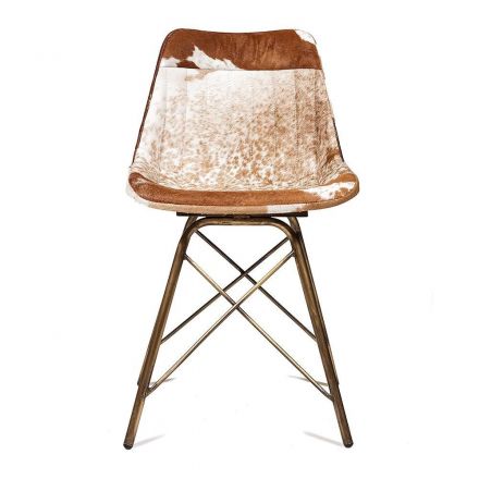 Стул Secret de Maison Имес Родео/Eames Rodeo (мод. M-13098) металл/шкура буйвола, 53х47х80см, античная медь
