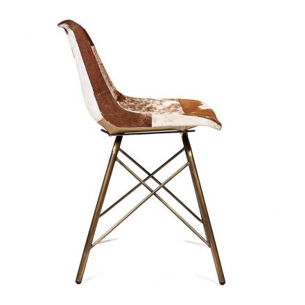 Стул Secret de Maison Имес Родео/Eames Rodeo (мод. M-13098) металл/шкура буйвола, 53х47х80см, античная медь