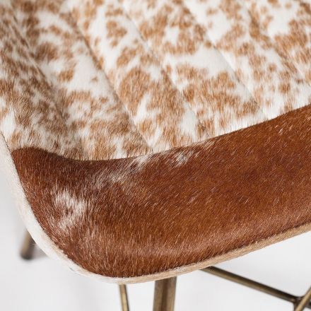 Стул Secret de Maison Имес Родео/Eames Rodeo (мод. M-13098) металл/шкура буйвола, 53х47х80см, античная медь