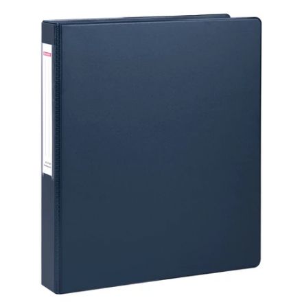 Папка на 2 кольцах, ПРОЧНАЯ, картон/ПВХ, BRAUBERG "Office", СИНЯЯ, 35 мм, до 180 листов, 271843 Папка на 2 кольцах, ПРОЧНАЯ, картон/ПВХ, BRAUBERG "Office", СИНЯЯ, 35 мм, до 180 листов, 271843