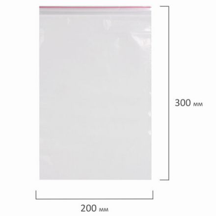 Пакеты с замком ZIP LOCK "зиплок", комплект 100 шт., 200х300 мм, ПВД, толщина 40 микрон, BRAUBERG, 606216 Пакеты с замком ZIP LOCK "зиплок", комплект 100 шт., 200х300 мм, ПВД, толщина 40 микрон, BRAUBERG, 606216