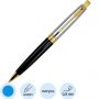 Ручка шариковая Parker Aster shiny Black GT 1,0мм, кнопочн,синяя,9000020142