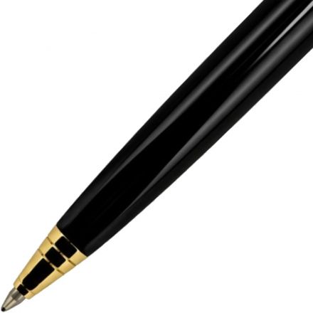 Ручка шариковая Parker Aster shiny Black GT 1,0мм, кнопочн,синяя,9000020142