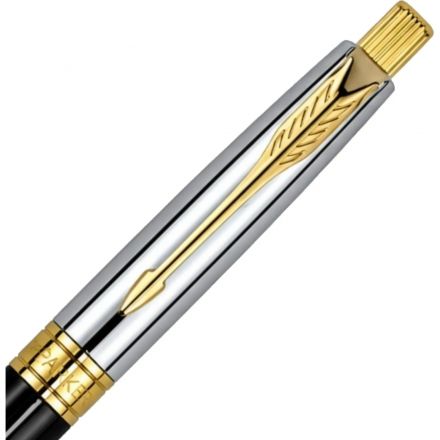 Ручка шариковая Parker Aster shiny Black GT 1,0мм, кнопочн,синяя,9000020142
