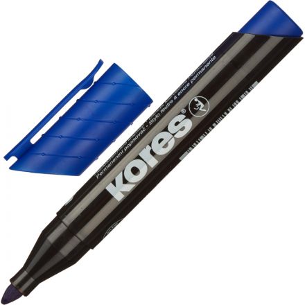 Маркер перманентный KORES набор 10 цв. 3-5 мм круглый наконечник '20900 Маркер перманентный KORES набор 10 цв. 3-5 мм круглый наконечник '20900